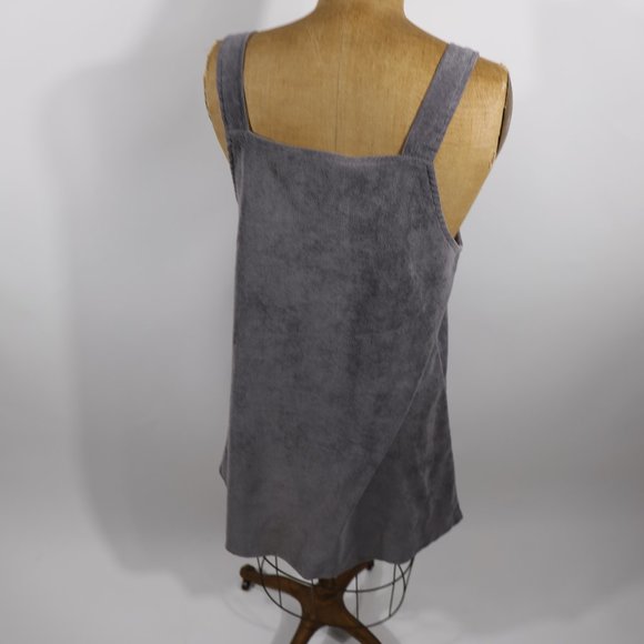 Denim overall skirt, grey/charcoal. - Picture 4 of 9